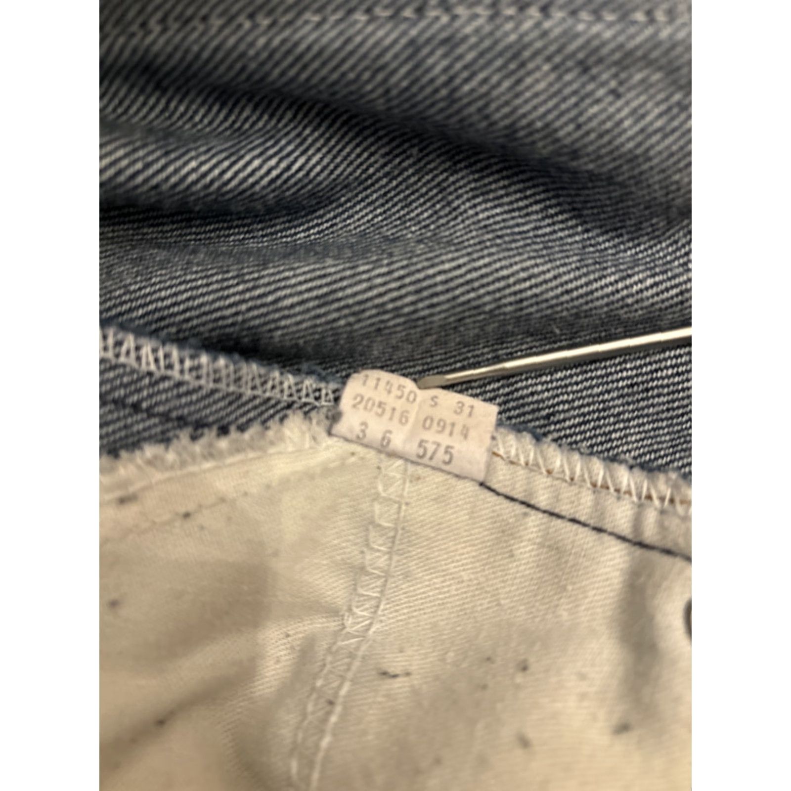 Levi's VINTAGE Levi's 575 Orange Tag Jeans 36x22 Blue Straight Mens Size US 36 / EU 52 - 6 Thumbnail