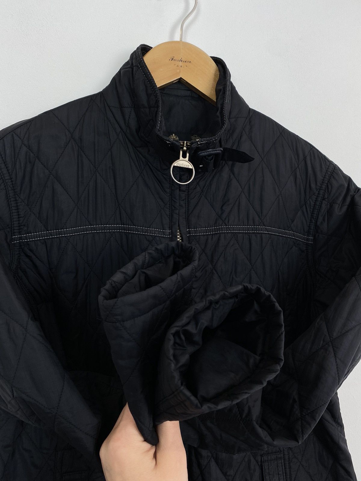 Designer Barbour Suzie Biker Quilted Jacket Long Sleeve Women’s UK14 Size L / US 10 / IT 46 - 6 Thumbnail