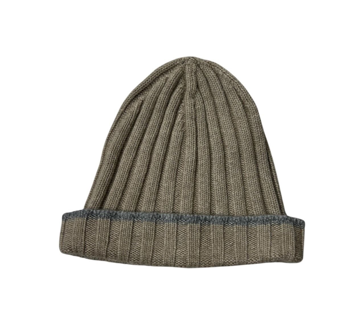 Brunello Cucinelli Brunello Cucinelli 100% cashmere ribbed knit beanie hat cap Size ONE SIZE - 1 Thumbnail