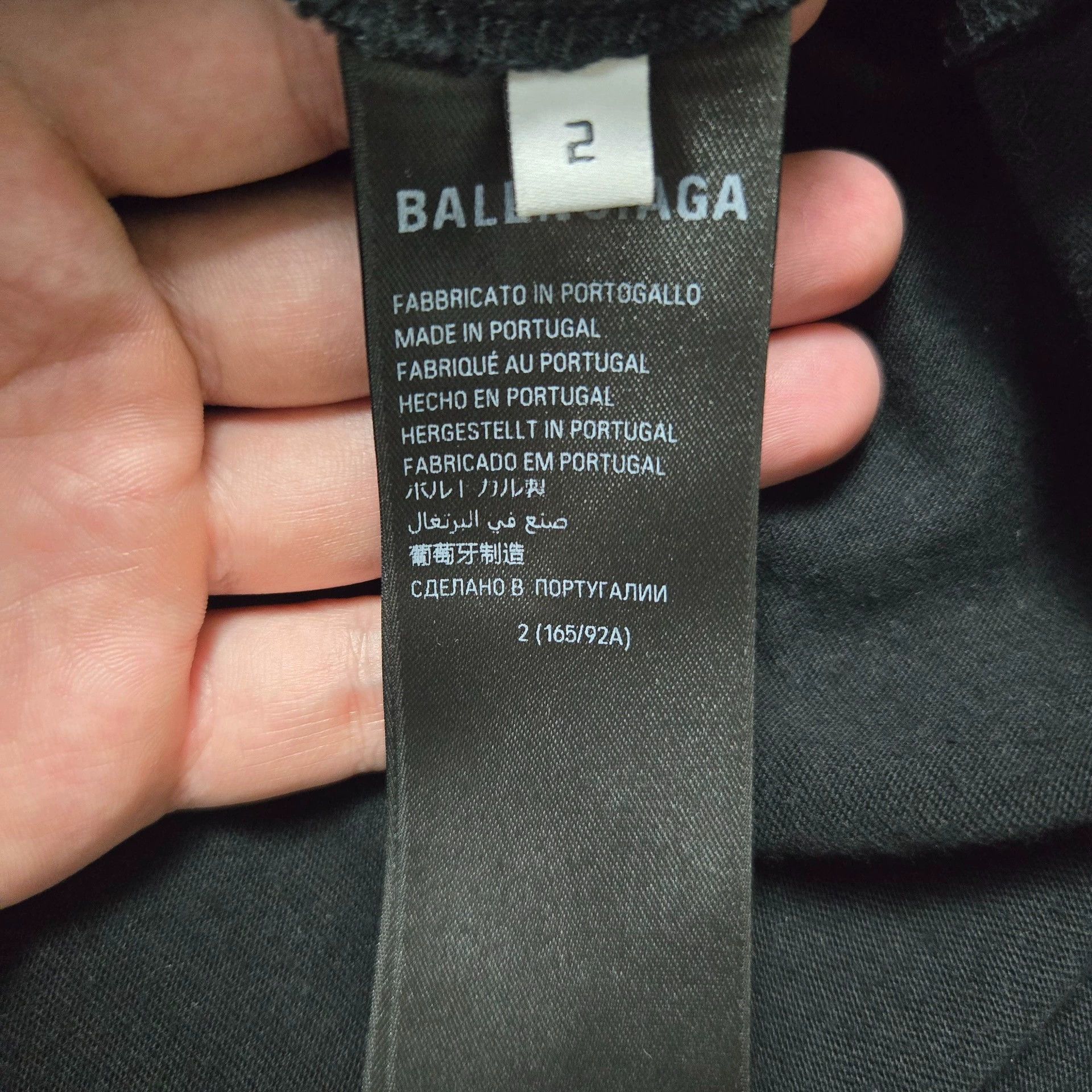 Balenciaga balenciaga black short sleeve football t-shirt Size US M / EU 48-50 / 2 - 7 Thumbnail