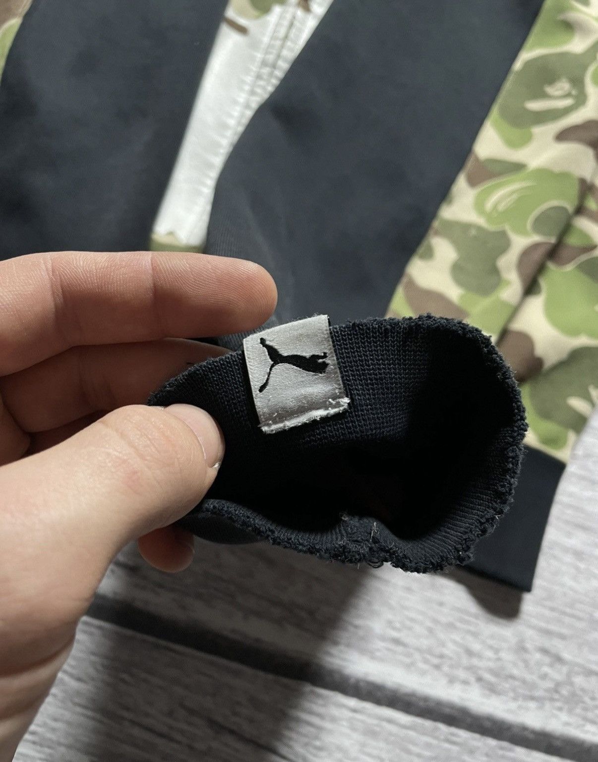 Bape × Puma Bape x Puma collab black and green camo hoodie Size US S / EU 44-46 / 1 - 7 Thumbnail