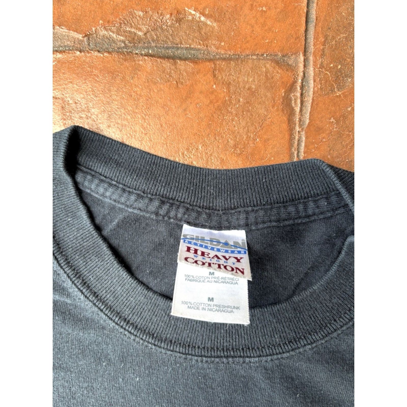 Gildan VINTAGE Led Zeppelin Band Tour T-Shirt M Black Cotton Gildan Crew Neck Short Sleeve Mens 90s Rock Grunge Band, Music, LED, Y2K, Medium Size US M / EU 48-50 / 2 - 2 Thumbnail