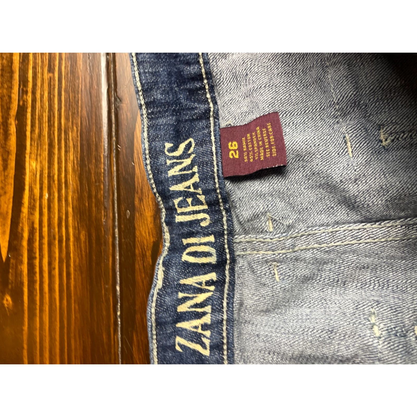Denime ZANA DI JEANS Bermuda Shorts Women's Size 26 Blue Denim Pouch Pocket with Flap Bermuda Shorts Jeans Pouch Flap Blue Womens 26 Zana Di Jeans Size 26" / US 2 / IT 38 - 3 Thumbnail