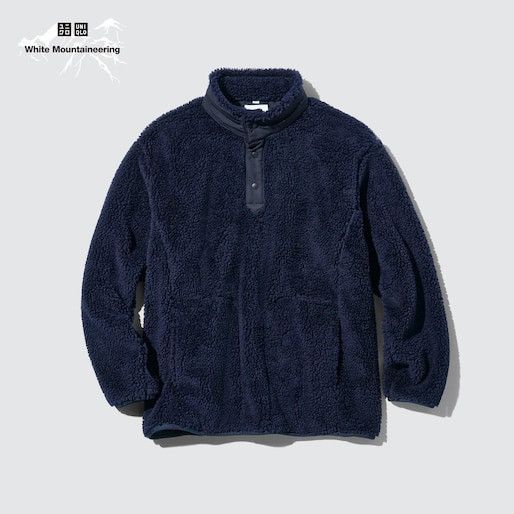 White Mountaineering 🔥 White Mountaineering x Uniqlo Fleece Oversized Pullover Size US L / EU 52-54 / 3 - 1 Thumbnail