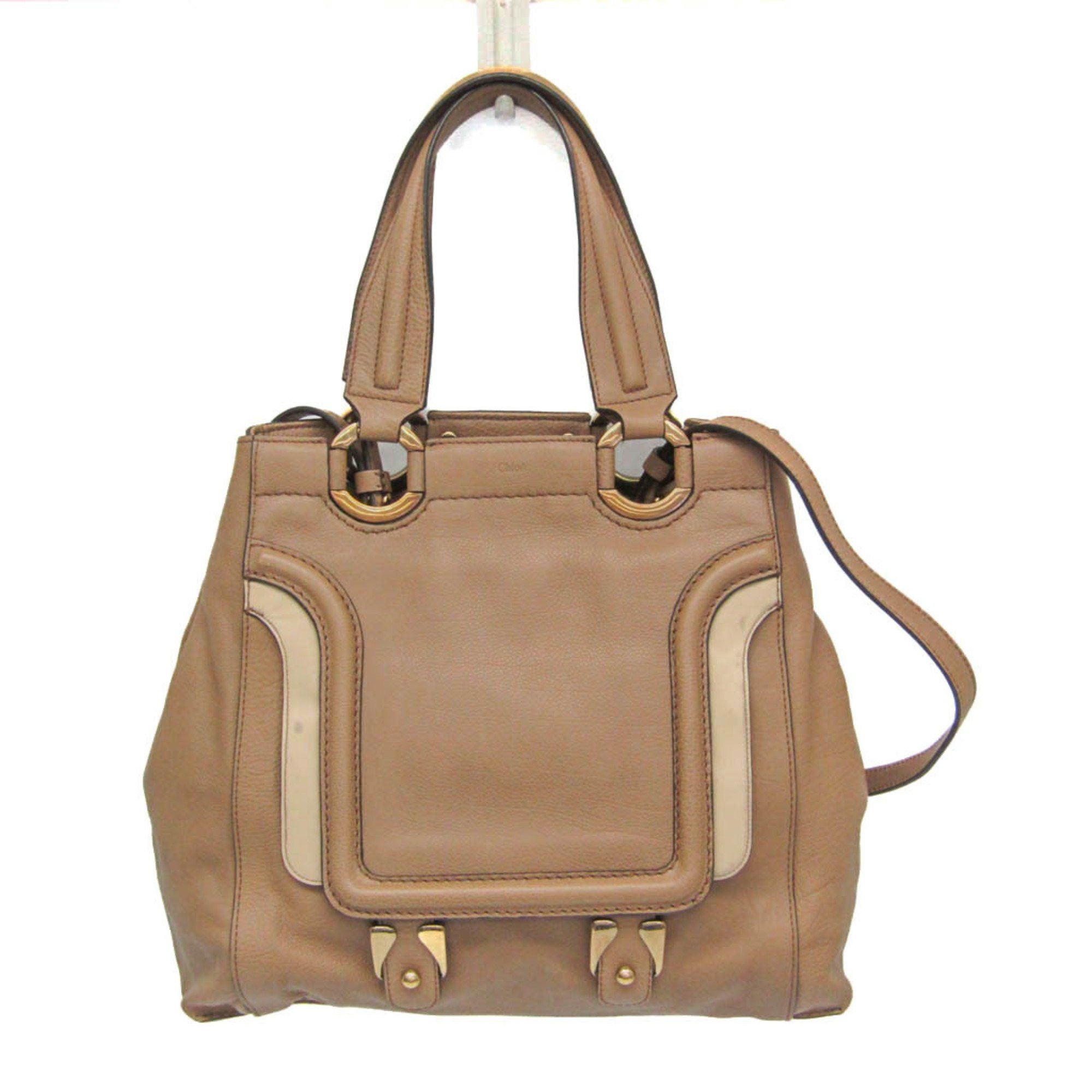 Chloe Chloé Women's Leather Handbag,Shoulder Bag Brown Size ONE SIZE - 1 Thumbnail