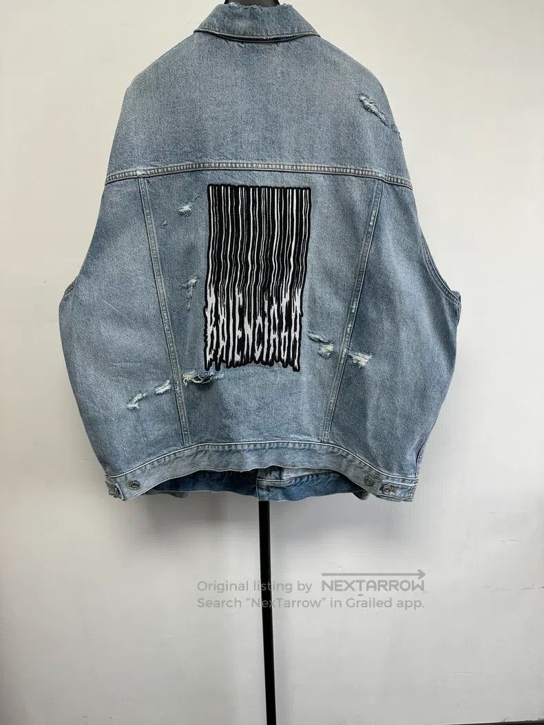 Balenciaga Balenciaga Oversized Denim Jacket Size US M / EU 48-50 / 2 - 2 Thumbnail