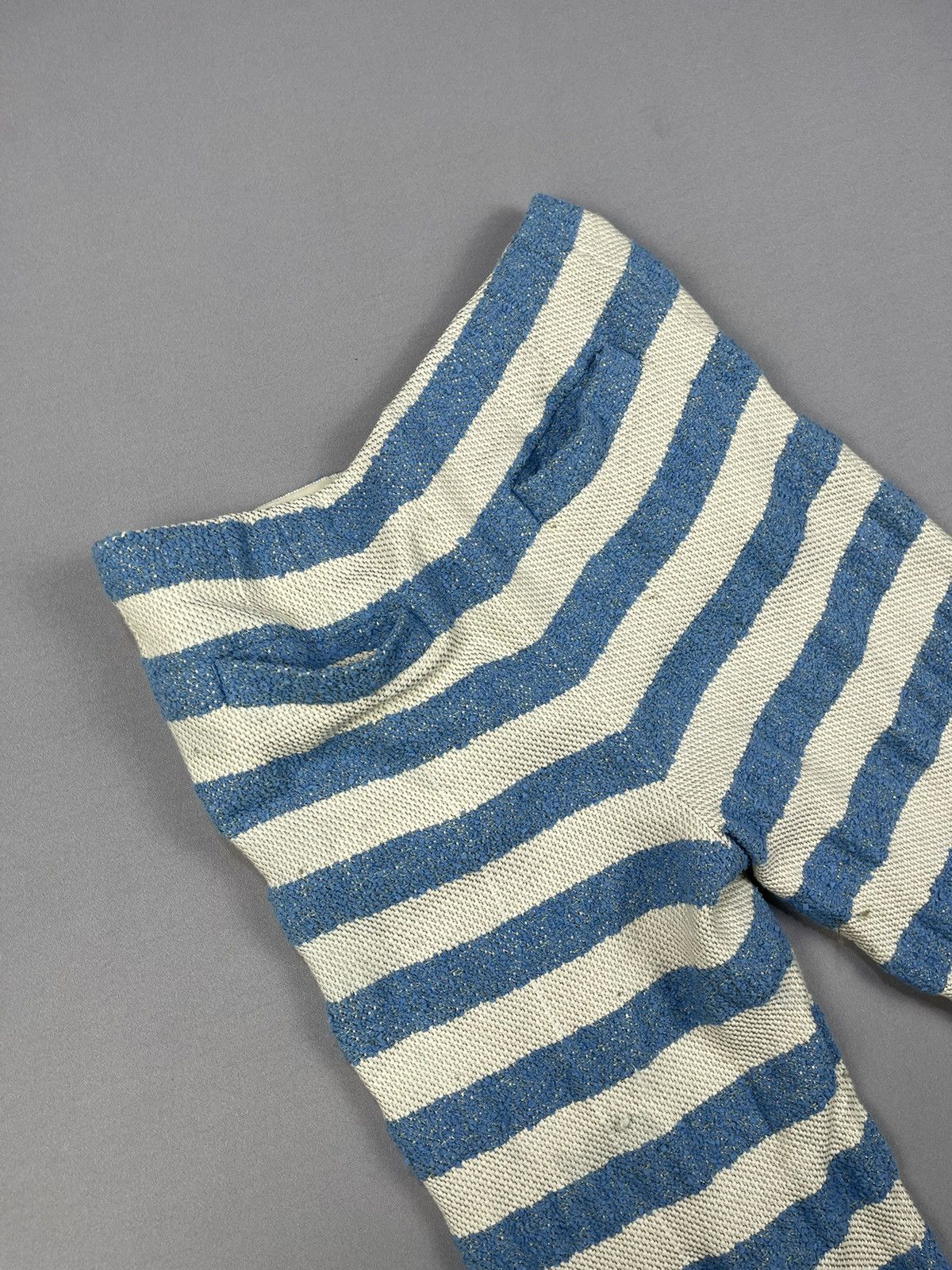 KEITAMARUYAMA Keita Mruyama Knit Stripes Quater Pants Size 26" / US 2 / IT 38 - 6 Thumbnail