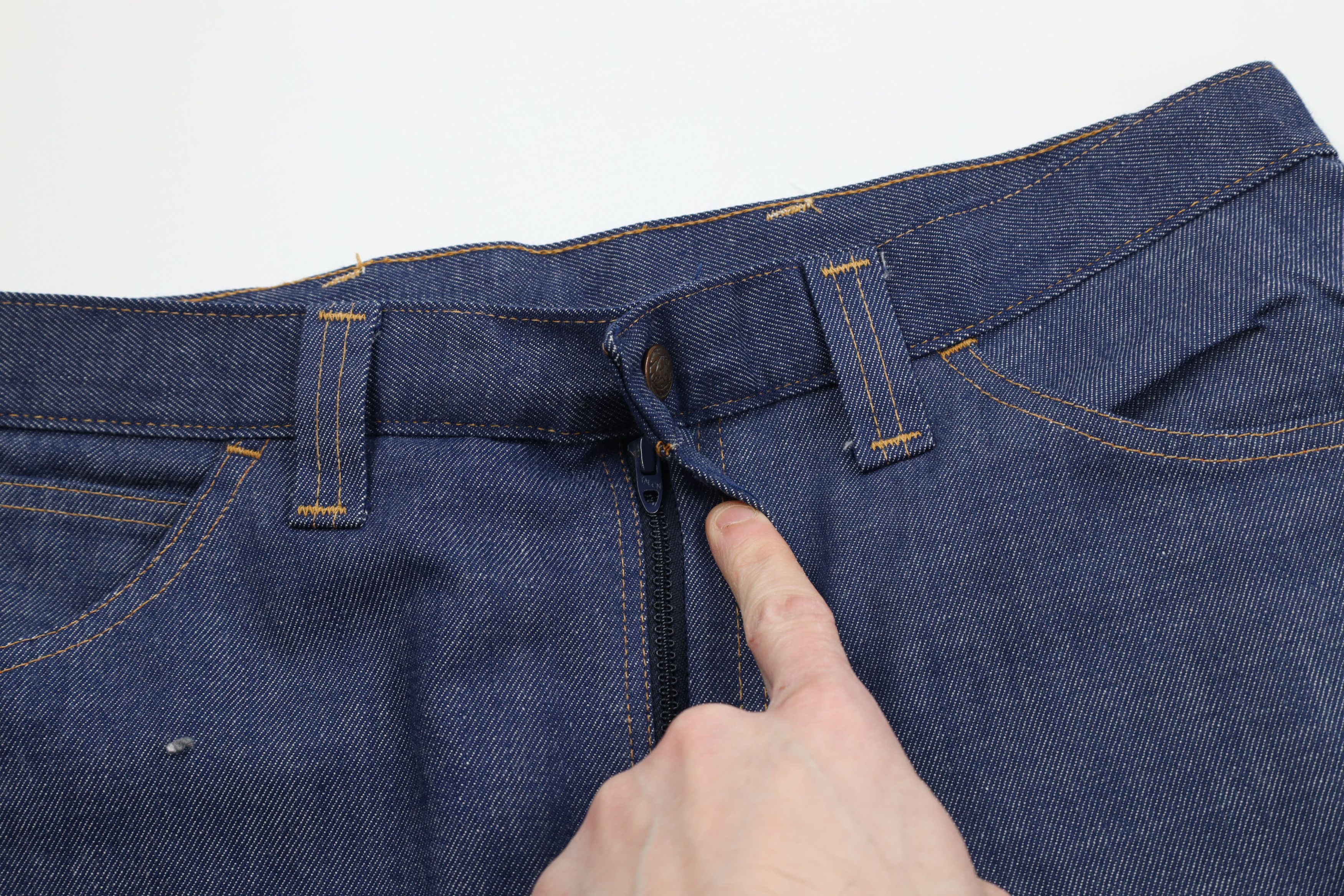 Vintage Vintage 70s Streetwear Wide Leg Bell Bottoms Jeans Blue USA Size US 34 / EU 50 - 6 Thumbnail