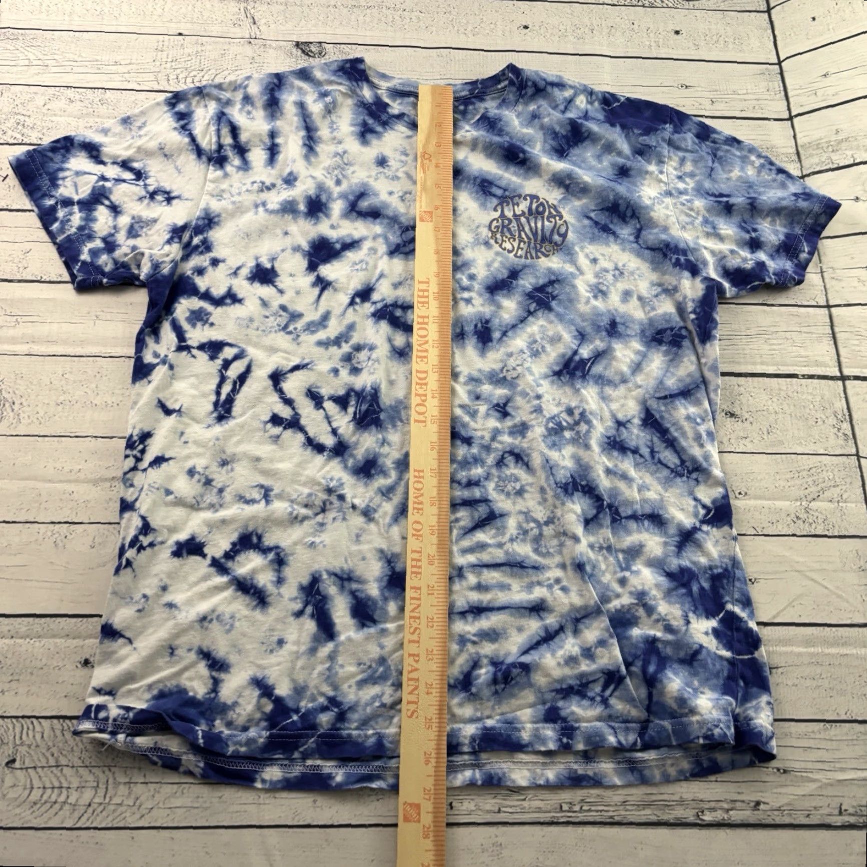 Eton Teton Gravity Research Short Sleeve T-Shirt Men XL Blue Tie Dye Shirt Size US XL / EU 56 / 4 - 4 Thumbnail