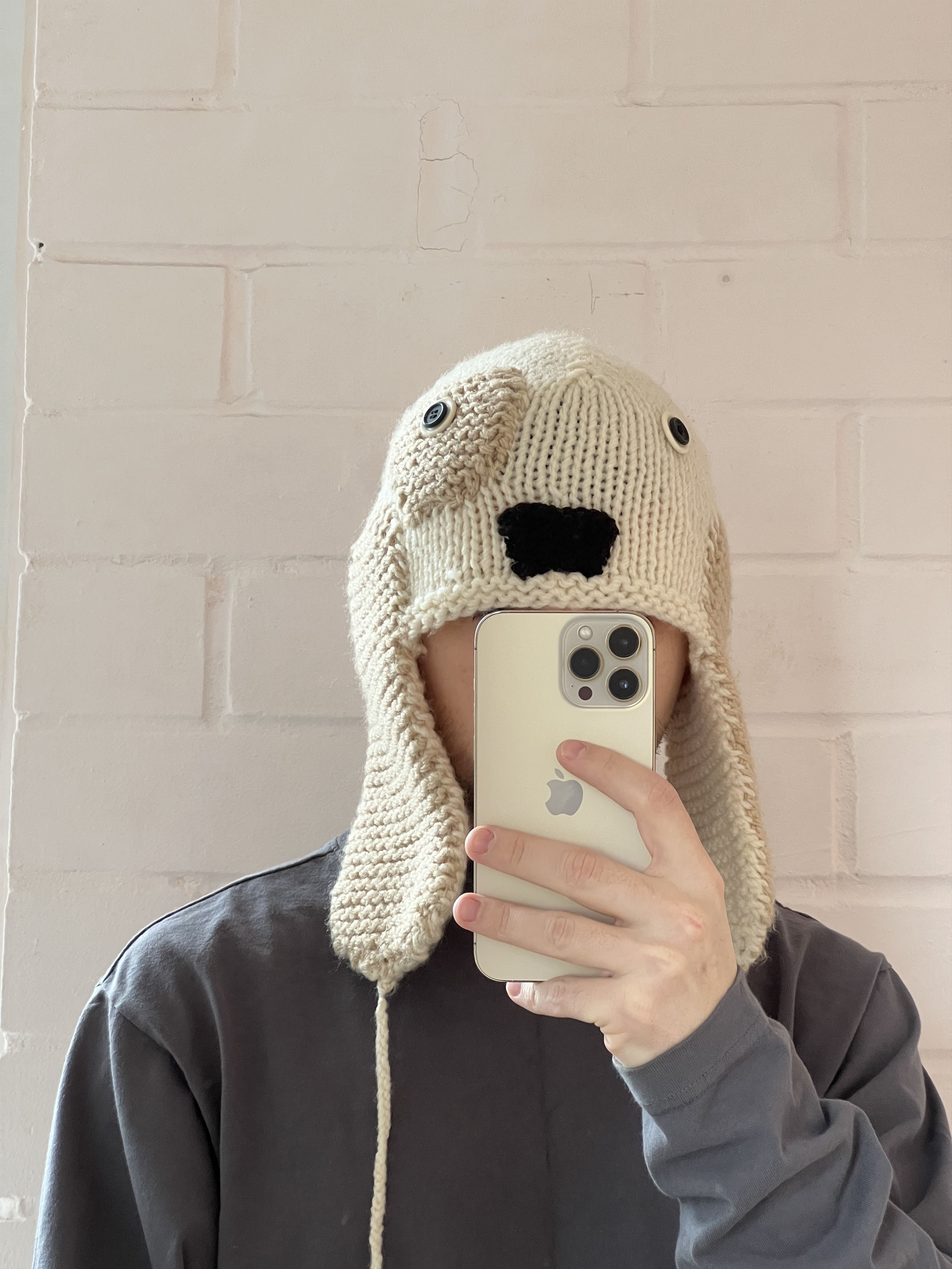 Vintage Gorpcore Knitted Hat Ski Snowboarding Style Floppy Ears Size ONE SIZE - 7 Thumbnail