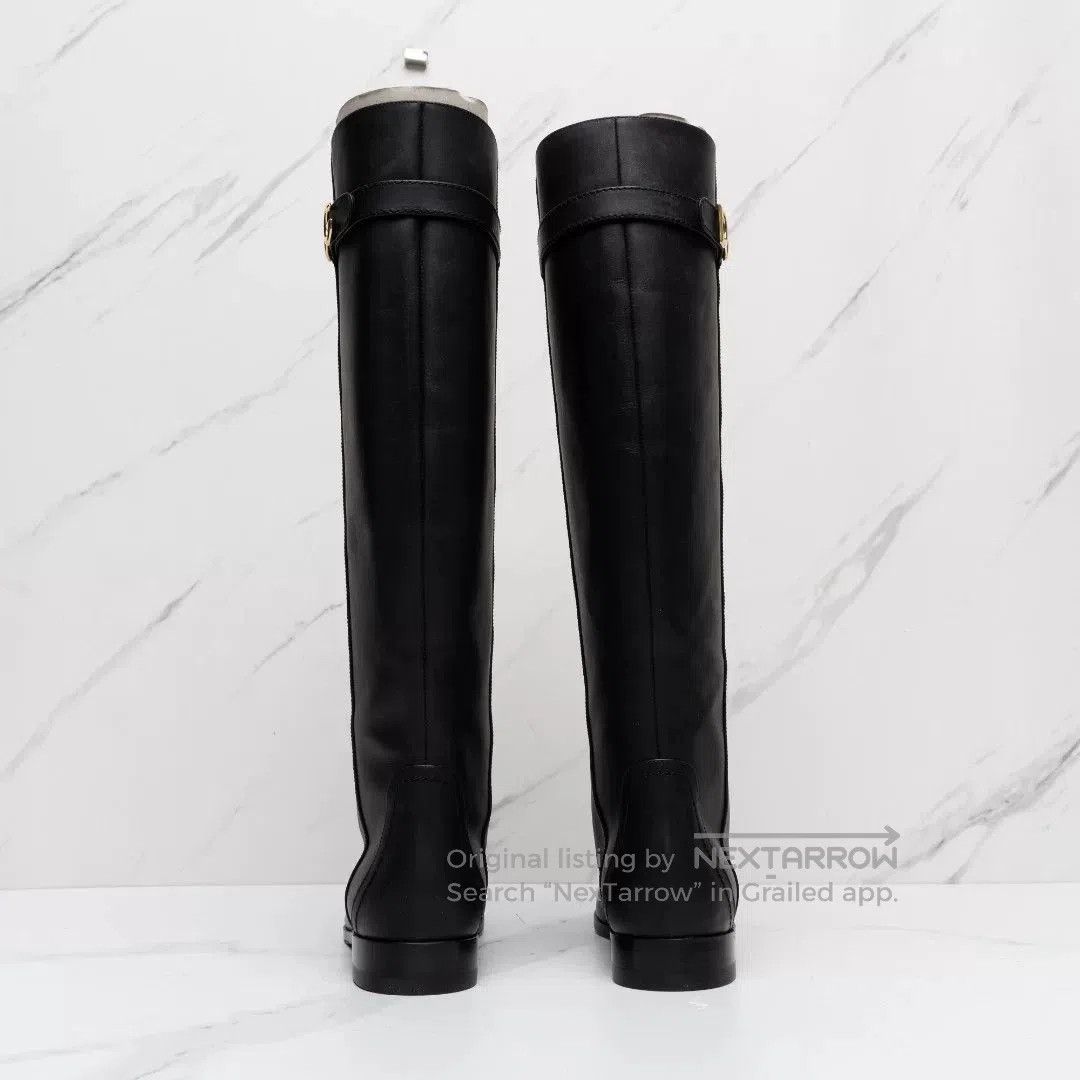 Dolce & Gabbana Dolce&Gabbana Women's Metal Logo Knee-High Boots. Size US 6 / IT 36 - 6 Thumbnail