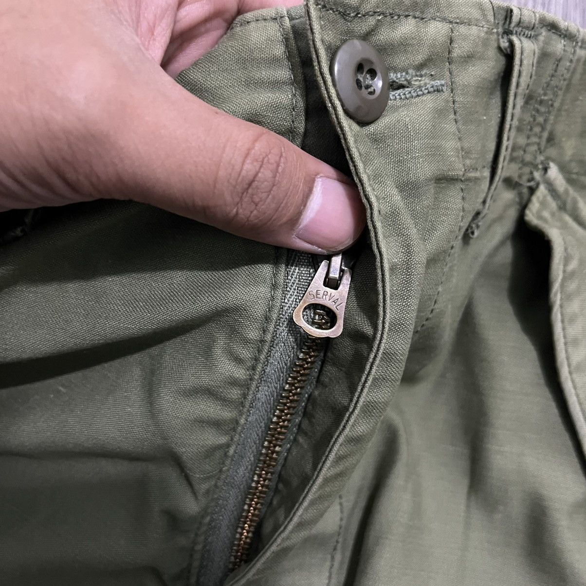 Vintage 70s M65 True Vintage Military War Cargo Pant Amikaji Style Size US 31 - 17 Thumbnail
