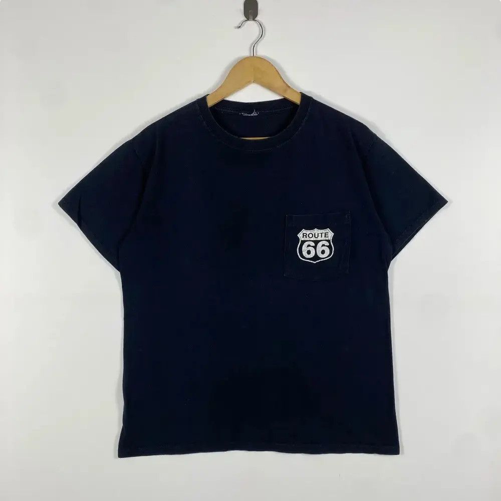 Route 66 Vintage 00's ROUTE 66 Logo Graphic Pocket Tee Shirt Size US M / EU 48-50 / 2 - 3 Thumbnail