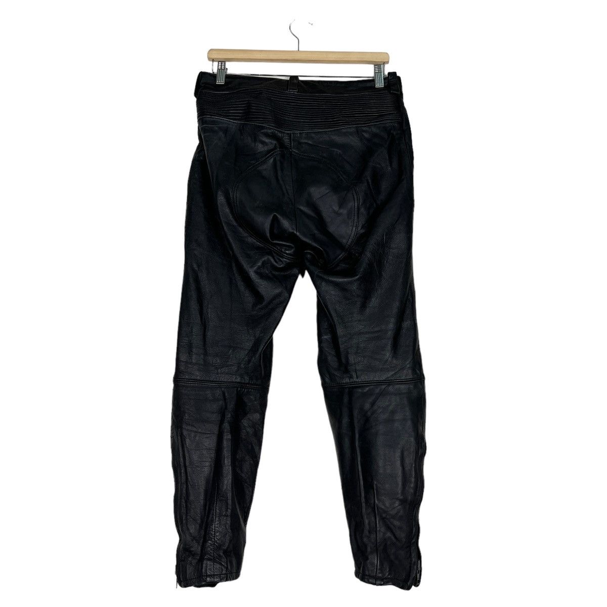 Japanese Brand × Y'2 Leather 🔥 ECHTES LEATHER MOTO RIDER PANTS Size US 30 / EU 46 - 8 Thumbnail