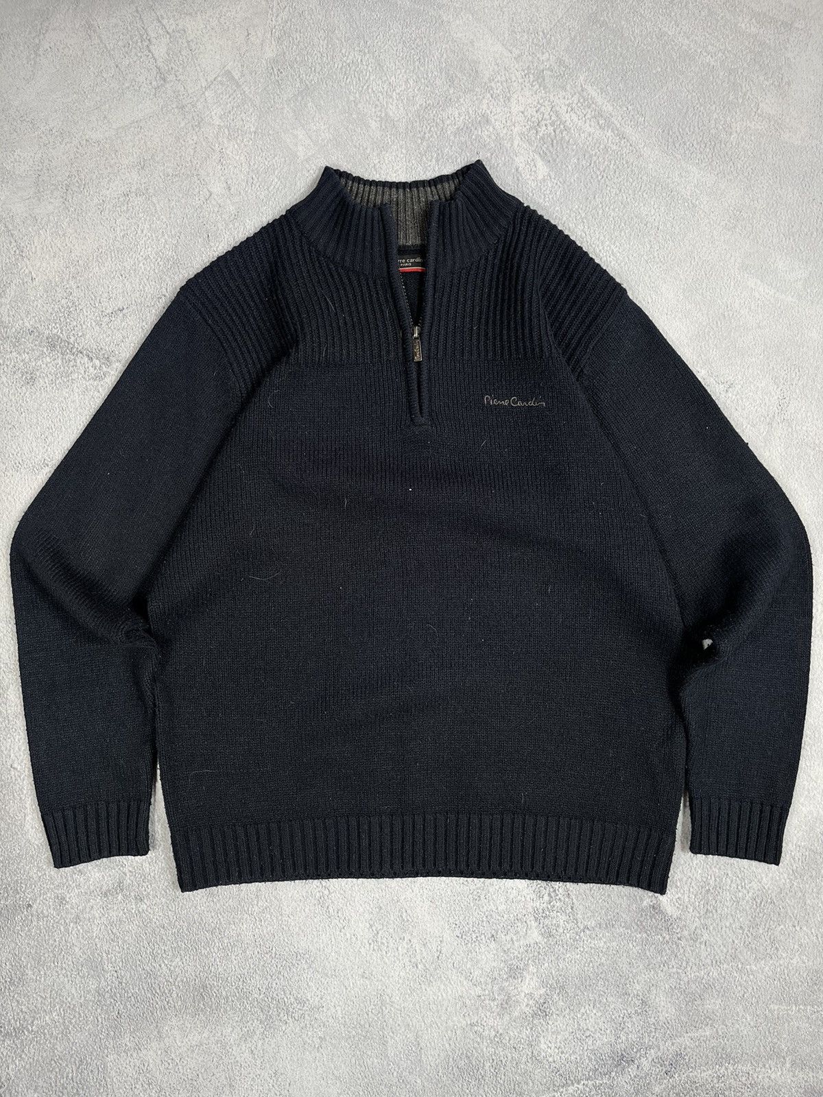 Pierre Cardin × Vintage Vintage Y2K Pierre Cardin 1/4 zip sweater oldmoney style XL Size US XL / EU 56 / 4 - 2 Thumbnail