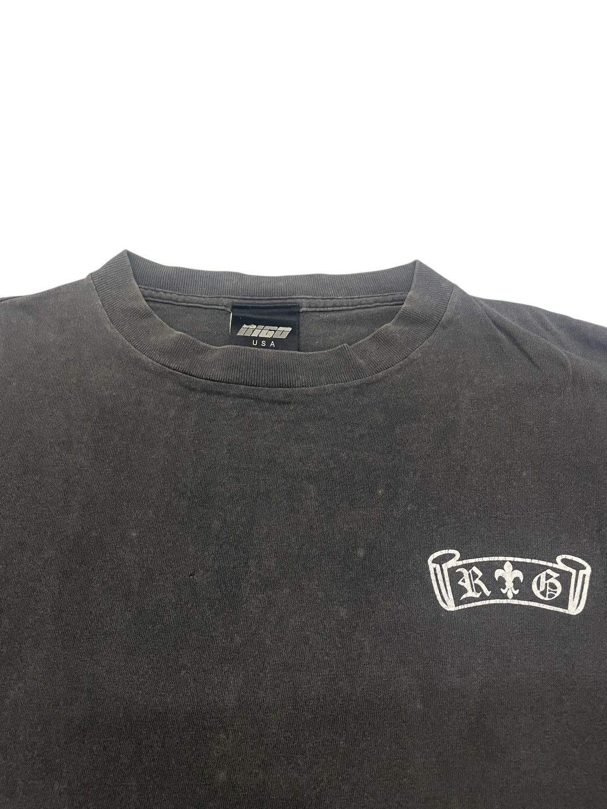 Vintage Vintage 1995 Los Angeles RIGO USA Distressed Longsleeve Tee Size US XL / EU 56 / 4 - 4 Thumbnail