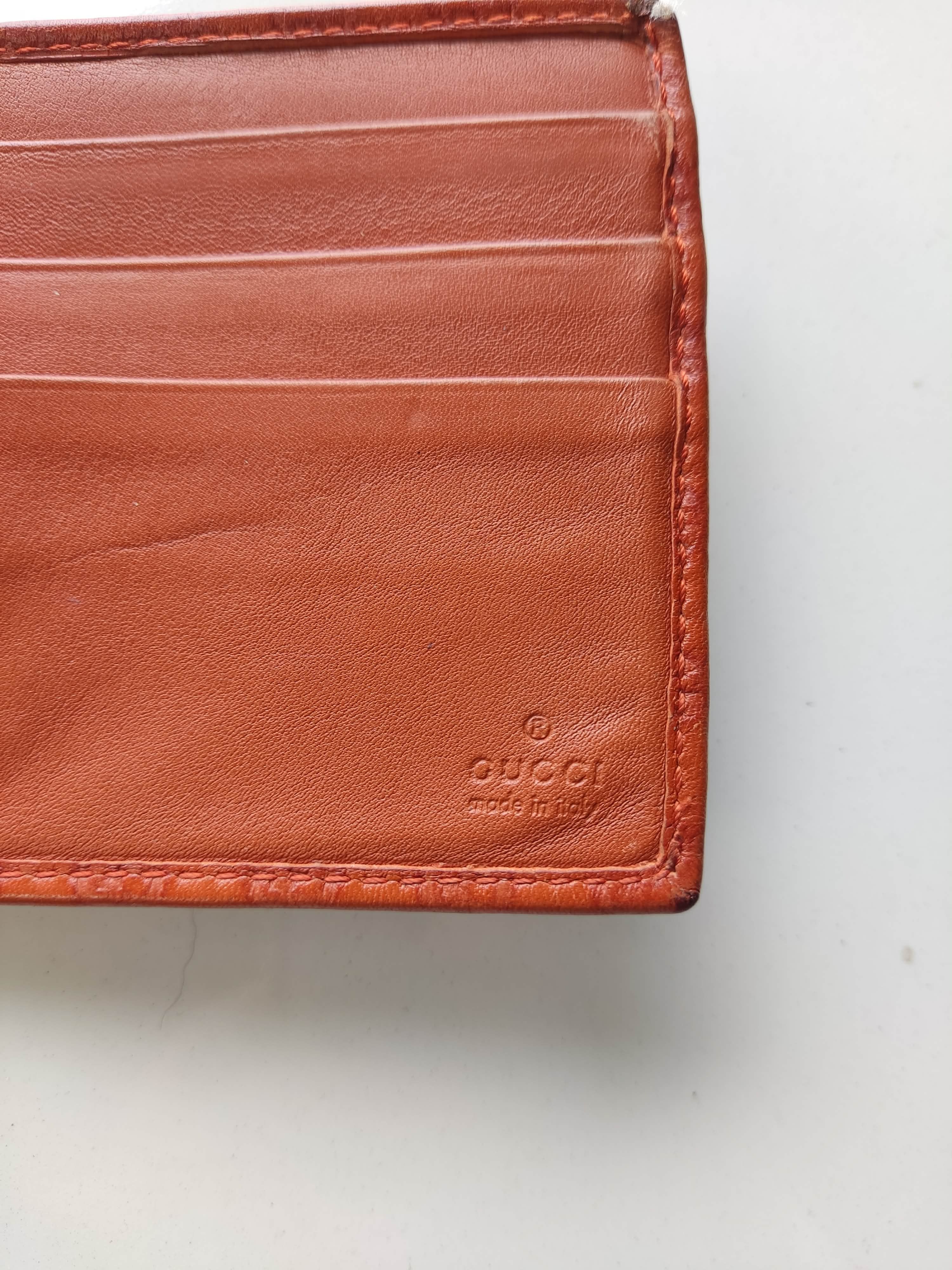 Gucci GUCCI Orange Guccissima Leather Bi-Fold Wallet Size ONE SIZE - 3 Thumbnail