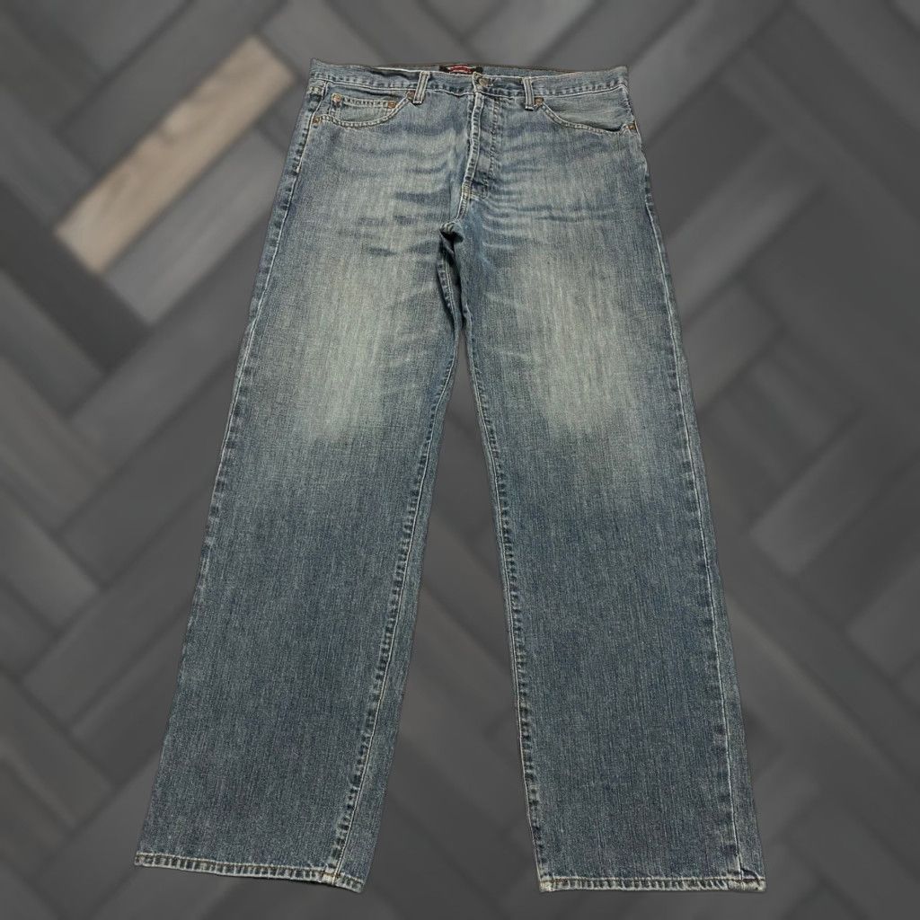 Vintage VINTAGE Polo Jeans Co Ralph Lauren Hayden Jeans Button Fly Blue 36x32 Men Straight Denim Cotton 5-Pocket Mens Size US M / EU 48-50 / 2 - 1 Thumbnail