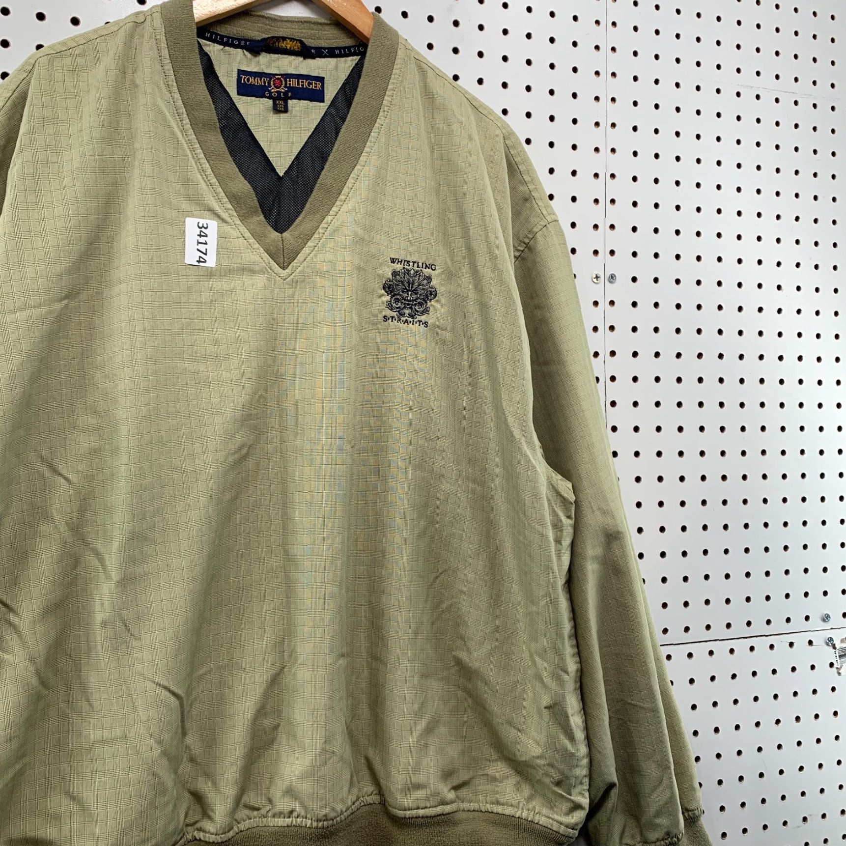 Tommy Hilfiger VINTAGE Tommy Hilfiger Golf Windbreaker Pullover Jacket Mens 2XL WHISTLING Strait 27x29 Brown GTX? Size US XXL / EU 58 / 5 - 3 Thumbnail