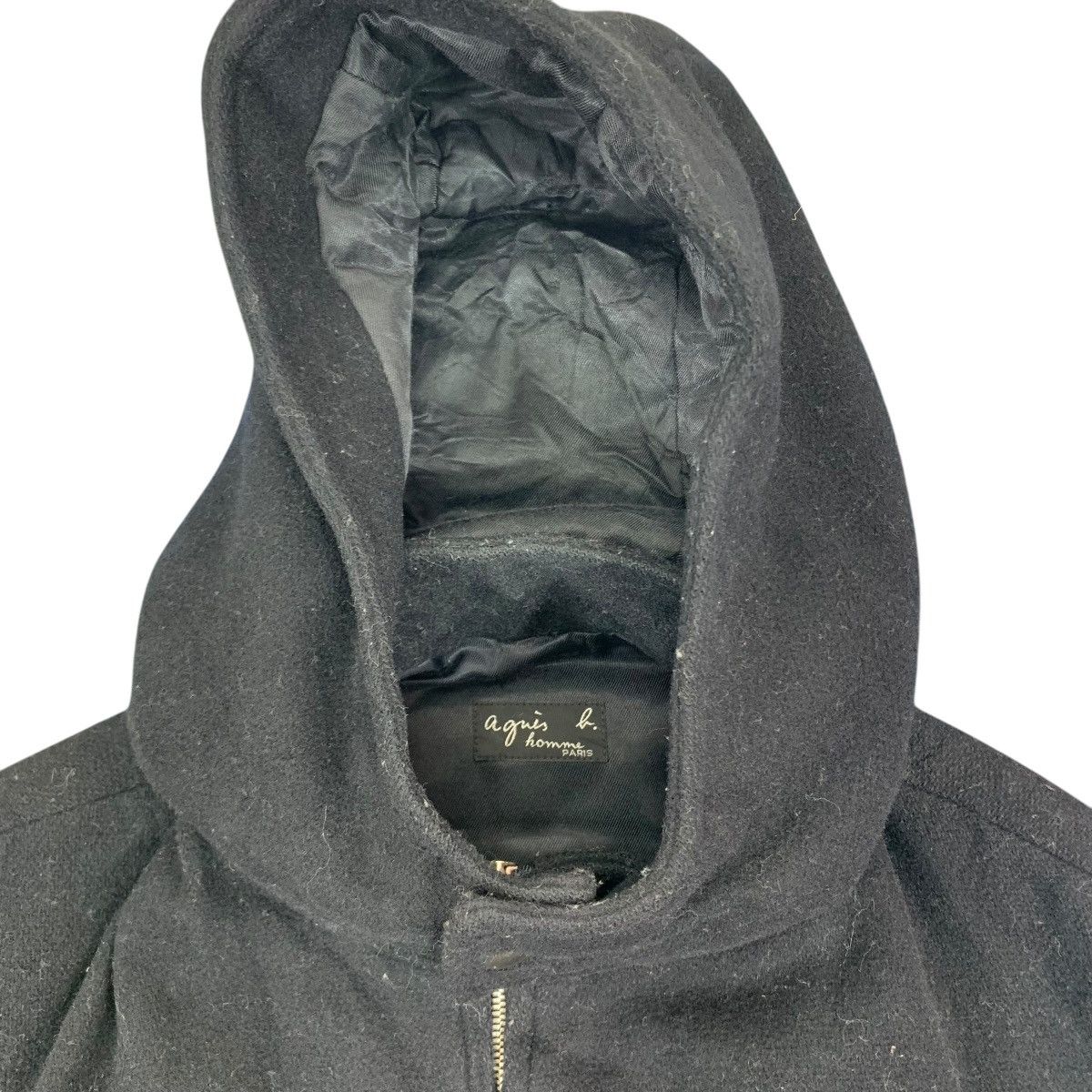 agnes b. VINTAGE AGNES B ZIPPER HOODIE BLACK JACKET Size US M / EU 48-50 / 2 - 8 Thumbnail