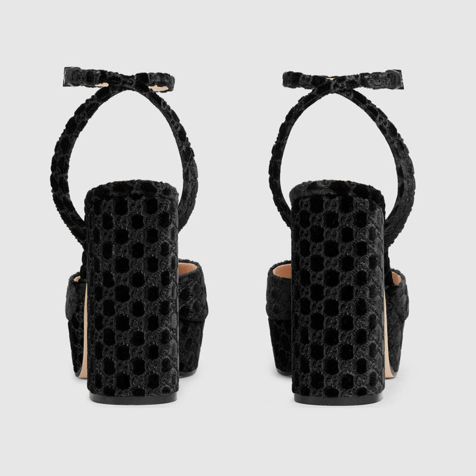 Gucci Gucci Horsebit GG Platform Sandals Size US 7.5 / IT 37.5 - 4 Thumbnail