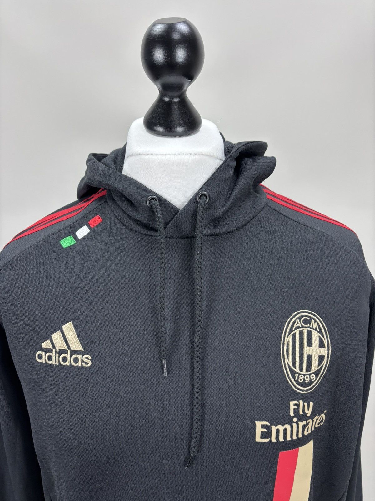 Adidas Mens hoodie Adidas AC 2011-2012 Milan Size M Color Black Size US M / EU 48-50 / 2 - 3 Thumbnail
