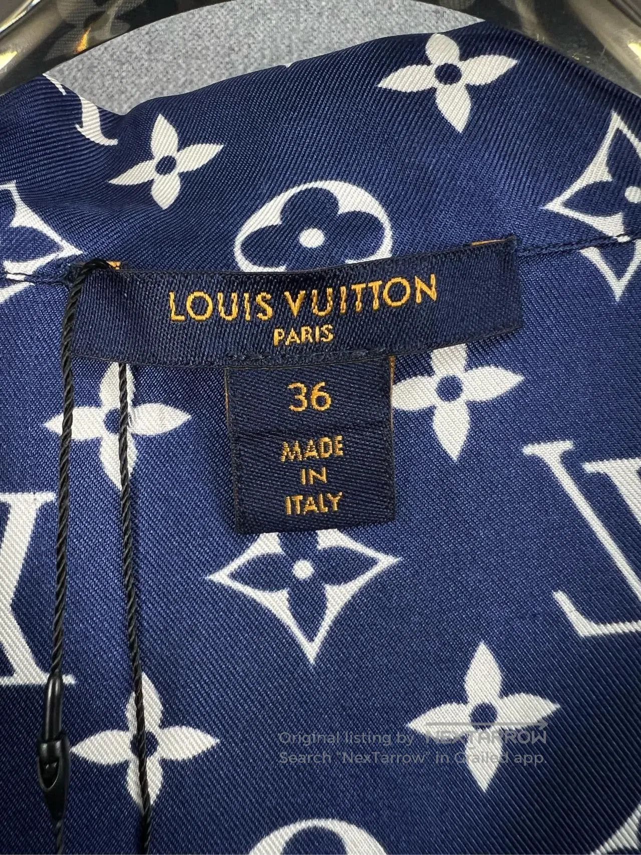 Louis Vuitton Louis Vuitton LV Monogram Silk Shirt Jacket. Size XS / US 0-2 / IT 36-38 - 3 Thumbnail