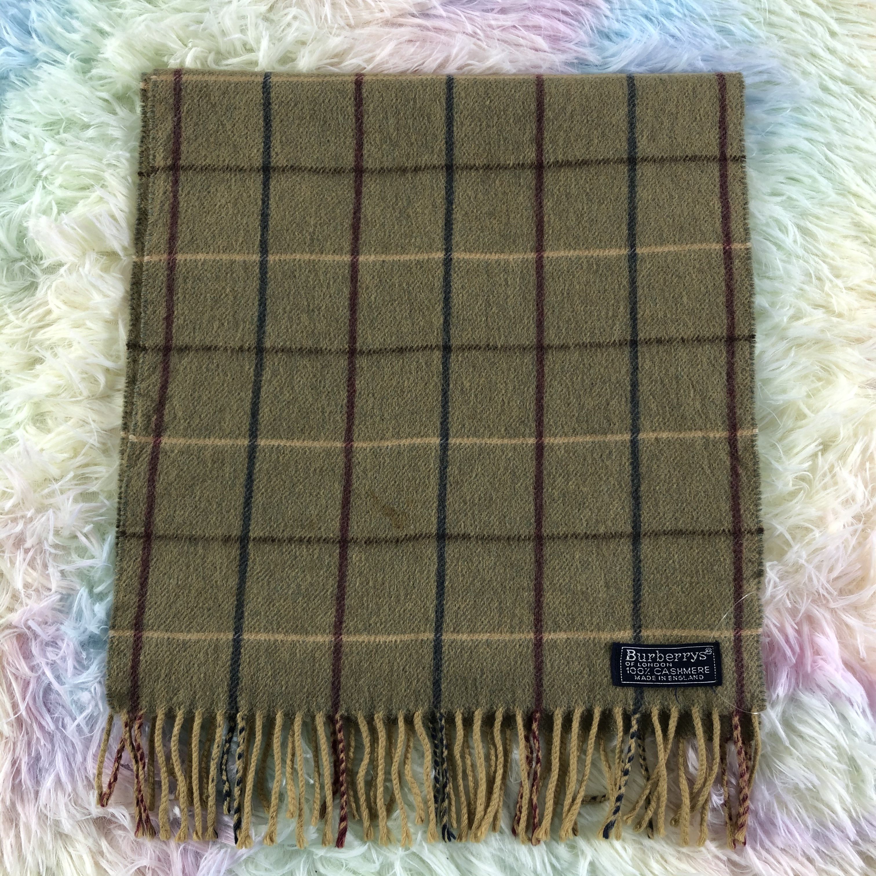 Burberry × Vintage Burberry Scarf / Muffler / Neckwear - KM189 Size ONE SIZE - 2 Thumbnail