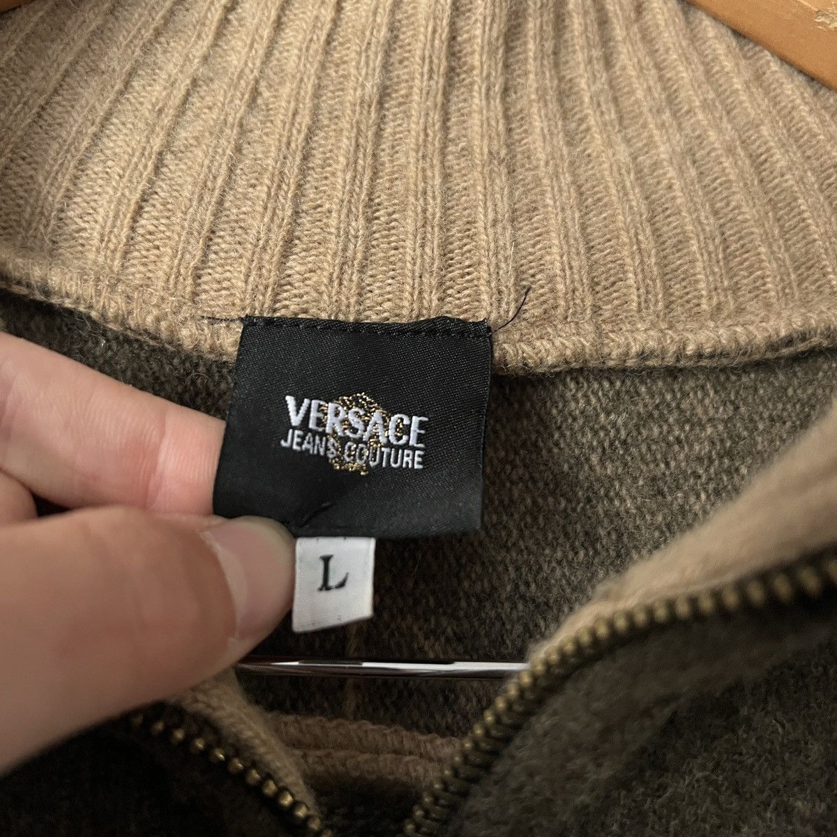 Versace Jeans Couture Versace Jeans Couture Wool 1/4 zip Mens Size US L / EU 52-54 / 3 - 9 Thumbnail