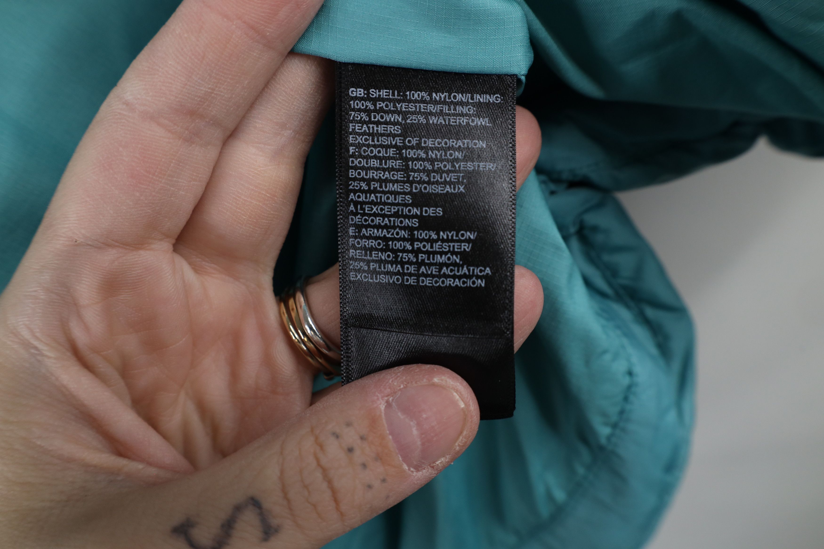 The North Face × Vintage The North Face 550 Duck Down Fill Puffer Vest Jacket Teal Size US XXL / EU 58 / 5 - 9 Thumbnail