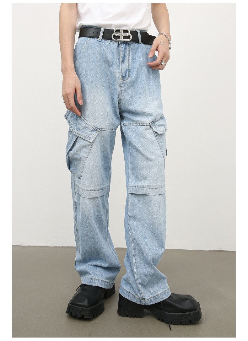 Japanese Brand American high street wide-leg loose retro cargo jeans Size US 32 / EU 48 - 2 Thumbnail