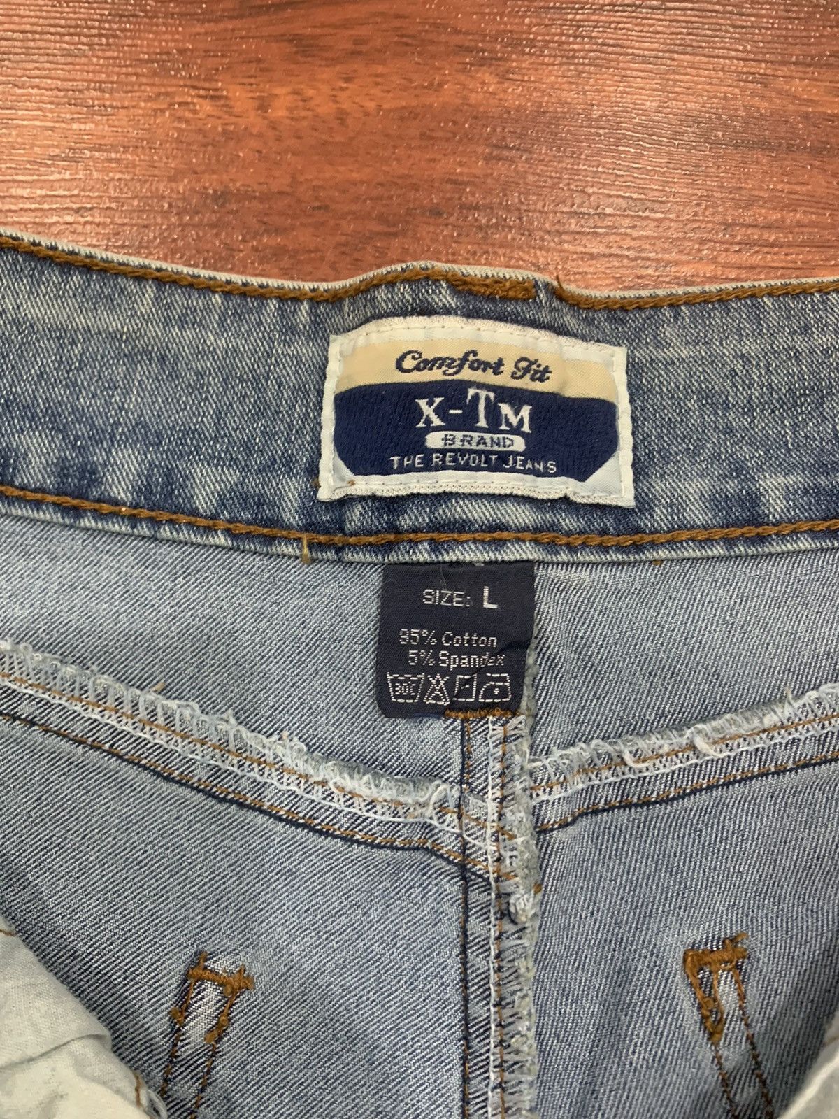If Six Was Nine X-TM Lace Up Flared Strecthable Jeans Size 29" - 10 Thumbnail