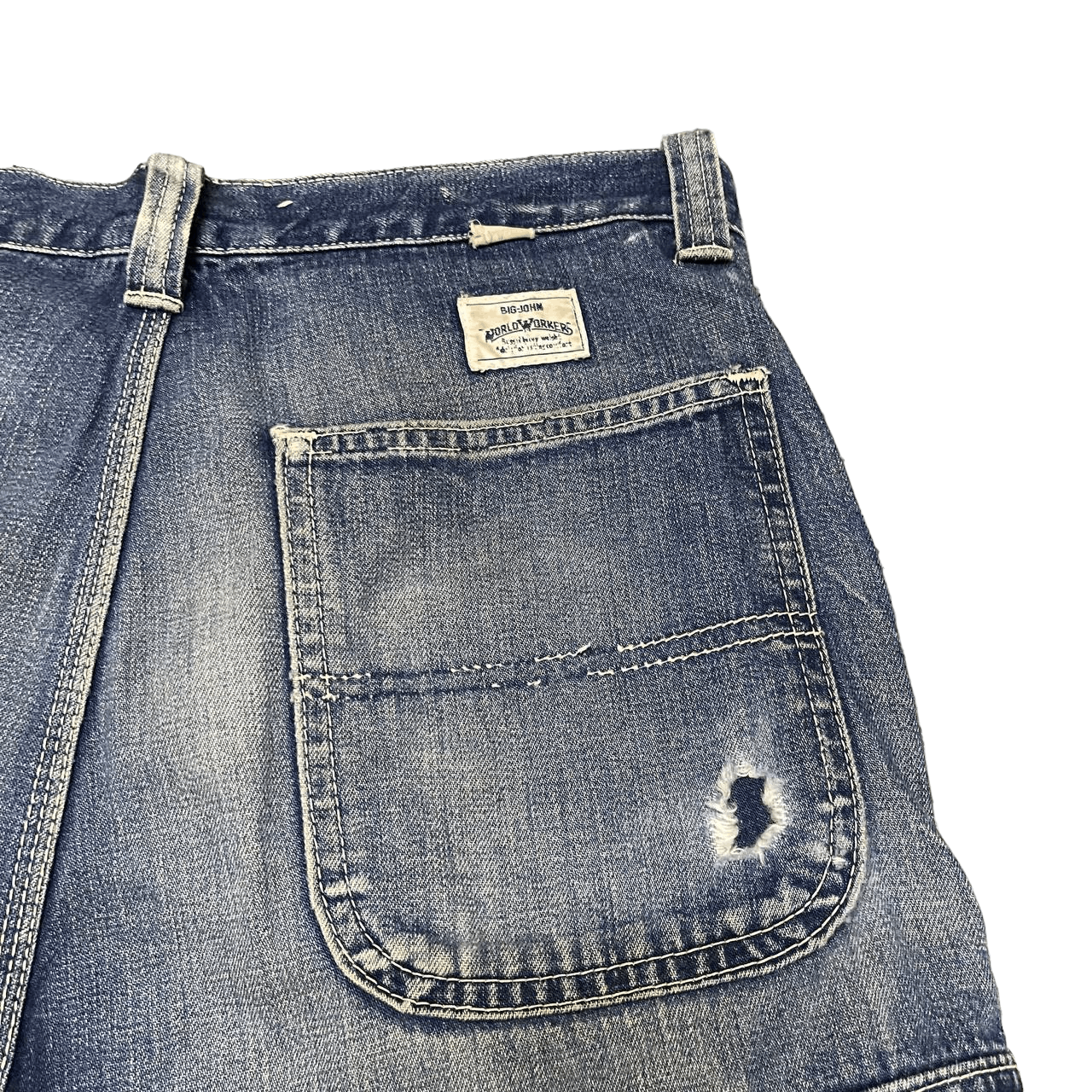 Big John Vintage Big John Cargo Denim Jeans Size US 33 - 14 Thumbnail