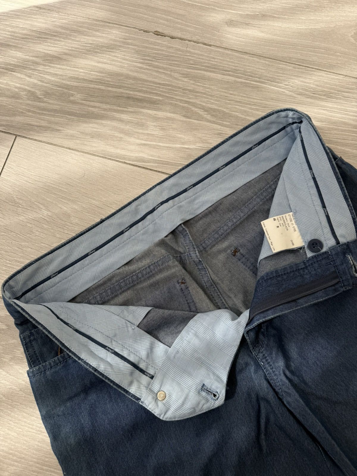 Brioni Brioni Denim Marmolada Washed Cotton Straight Luxury Jeans Size US 30 / EU 46 - 7 Thumbnail