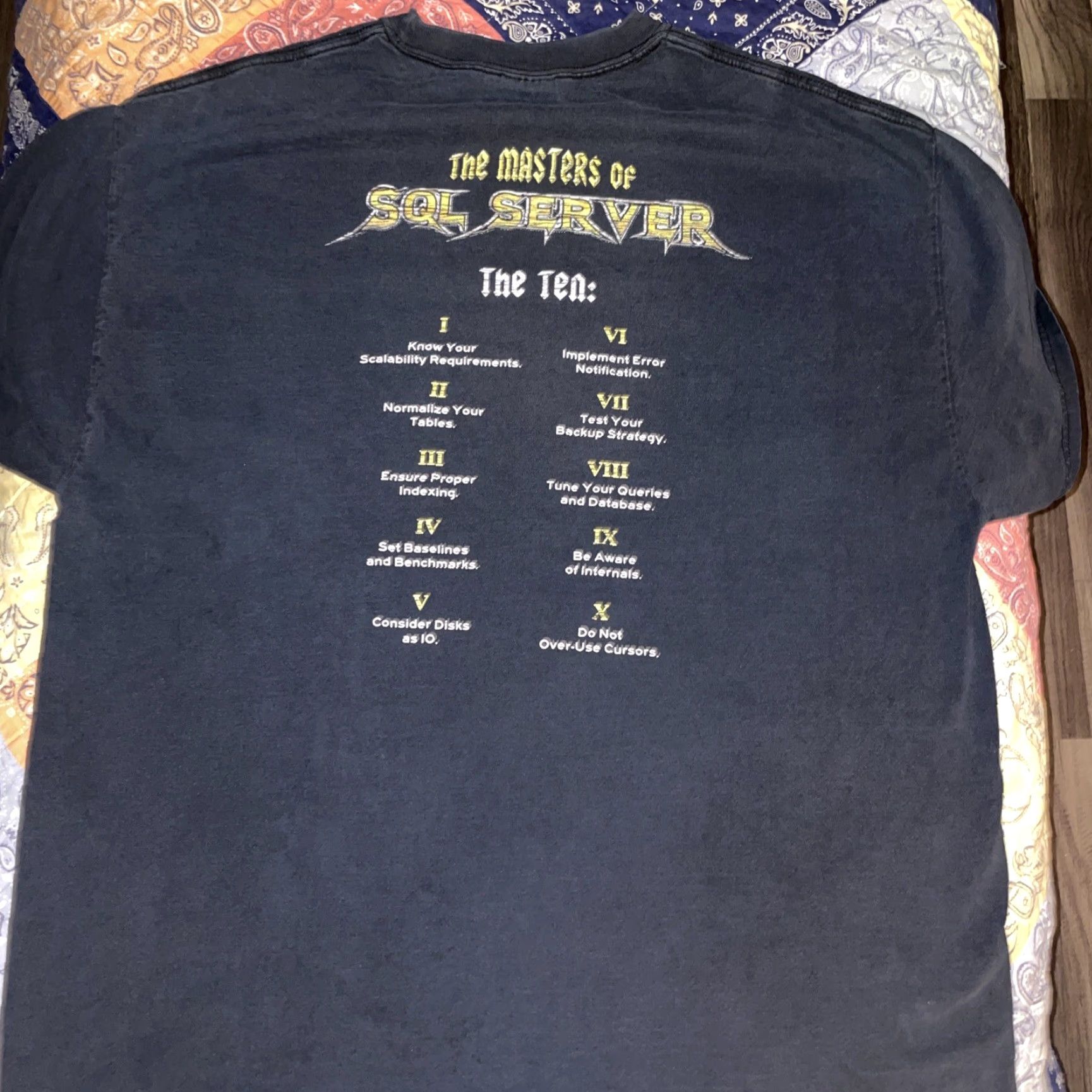 Quest VINTAGE Quest Software The Master Of SQL Server T-Shirt Black XL Men Size US XL / EU 56 / 4 - 4 Thumbnail