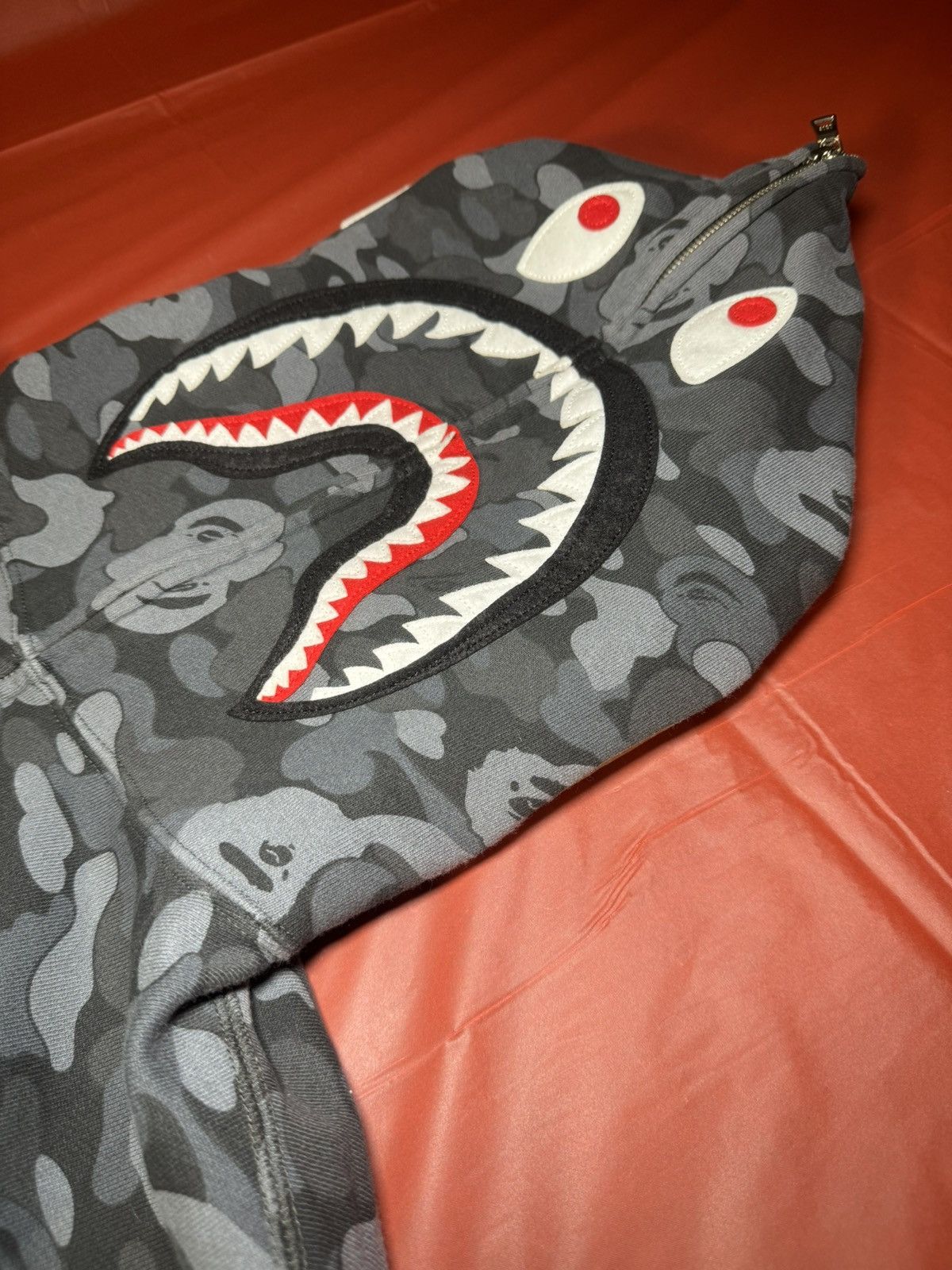 Bape Bape Aoyama Camo Shark Full Zip Hoodie Size US L / EU 52-54 / 3 - 5 Thumbnail