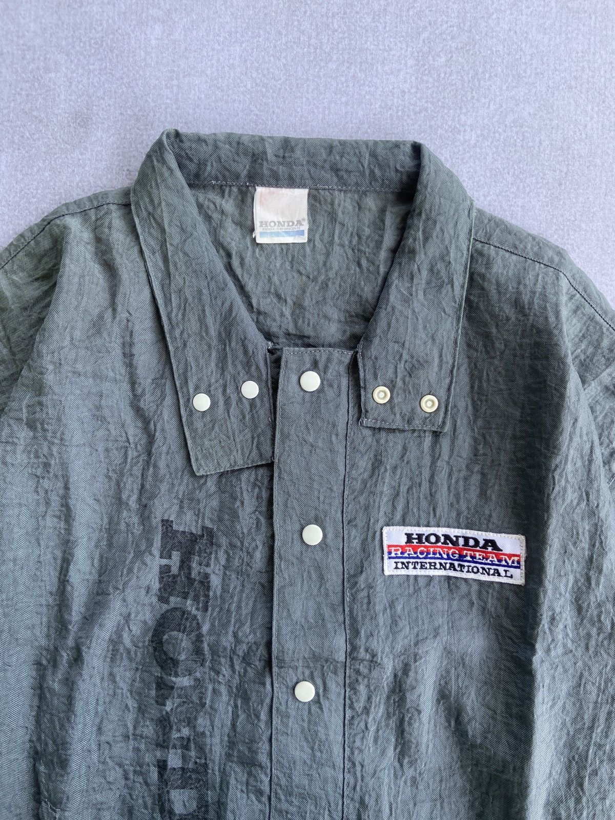 Honda Vintage 80s Honda Recing team international nylon jacket Size US L / EU 52-54 / 3 - 3 Thumbnail