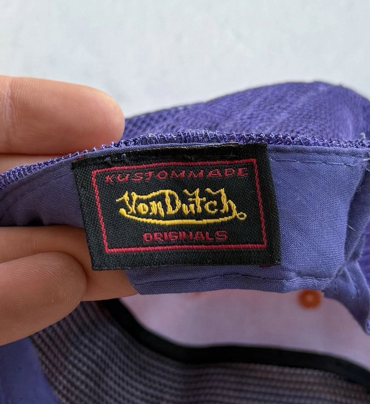 Von Dutch Von Dutch Corduroy Trucker Cap Hat Orange Purple Baseball Size ONE SIZE - 10 Thumbnail