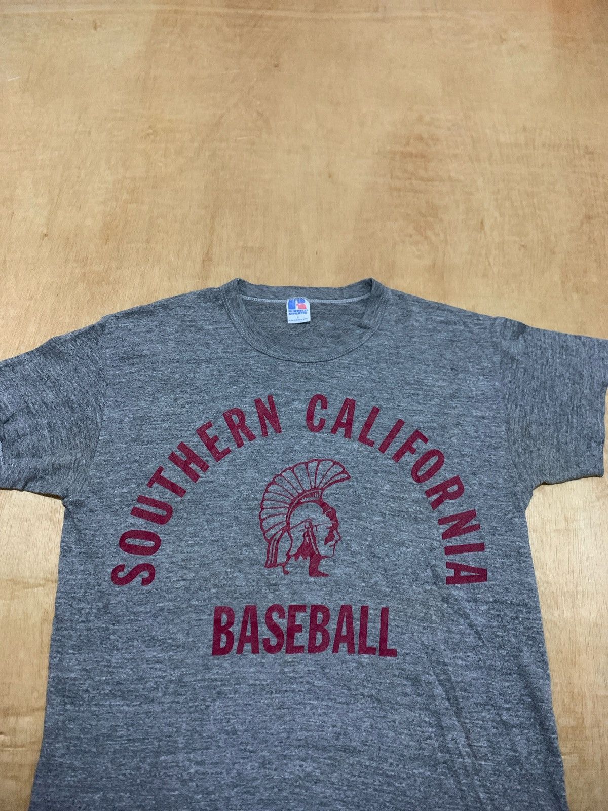 Russell Athletic × Vintage Vintage 80s Russell Athletic Baseball Tshirt Size US L / EU 52-54 / 3 - 2 Thumbnail