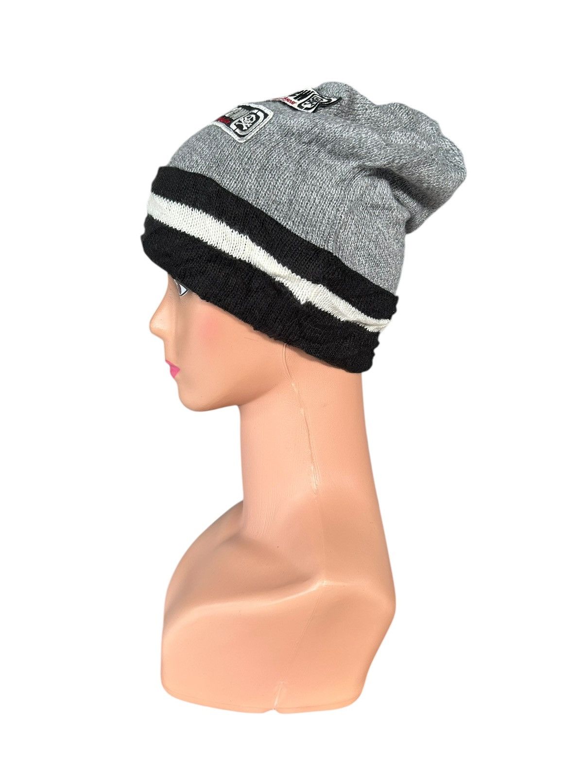Japanese Brand × Kapital × Vintage Skull Made in Japan Punk Style Beanie Hats Size ONE SIZE - 6 Thumbnail