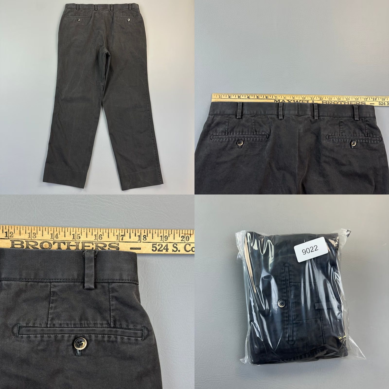 Vintage Hiltl Pants Mens 36x30 Gray Doyle Ultimate Trouser Dress Chino Stretch Casual Pants Regular Gray 36 Mens Vintage N/A Size US 36 / EU 52 - 9 Thumbnail