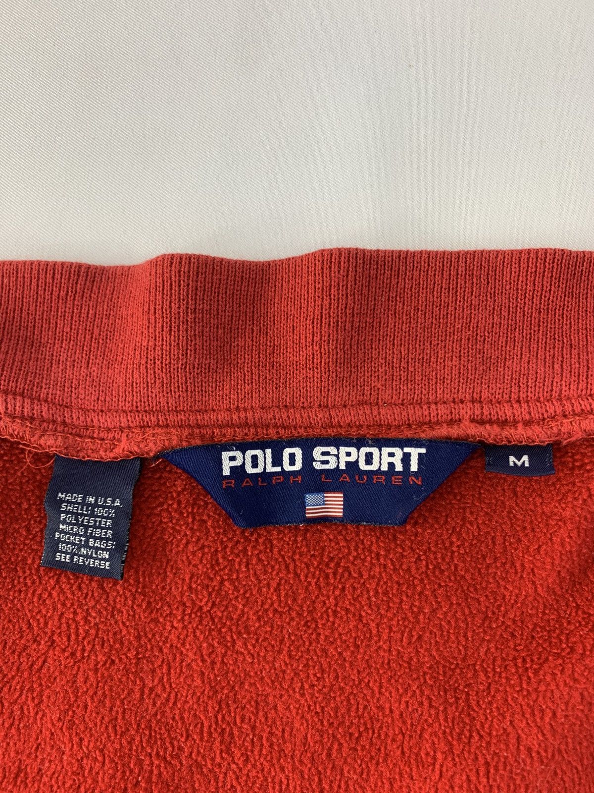 Polo Ralph Lauren Rare Vintage 90s Polo Sport Ralph Lauren Usa Fleece Bomber Size US M / EU 48-50 / 2 - 8 Thumbnail