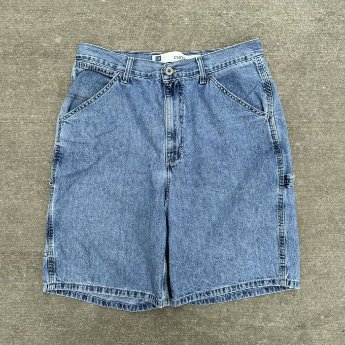 Vintage VINTAGE Y2K GAP CARPENTER STYLE LIGHT WASH JEAN SHORTS | Grailed