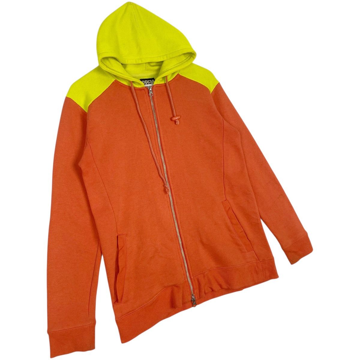 Other Vintage PPFM Printed Hoodie Yellow/Green Pullover Size L Size US L / EU 52-54 / 3 - 3 Thumbnail