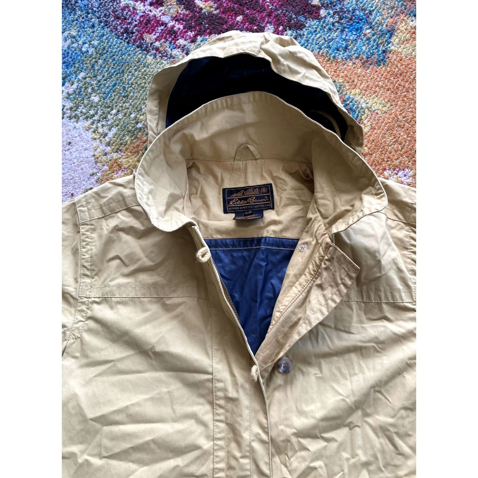 Eddie Bauer VINTAGE Eddie Bauer Parka Jacket Mens S Yellow Hooded Full Zip Barn Long Coat Casual Workwear Outdoor Fall Winter 90s Mens Size US S / EU 44-46 / 1 - 4 Thumbnail
