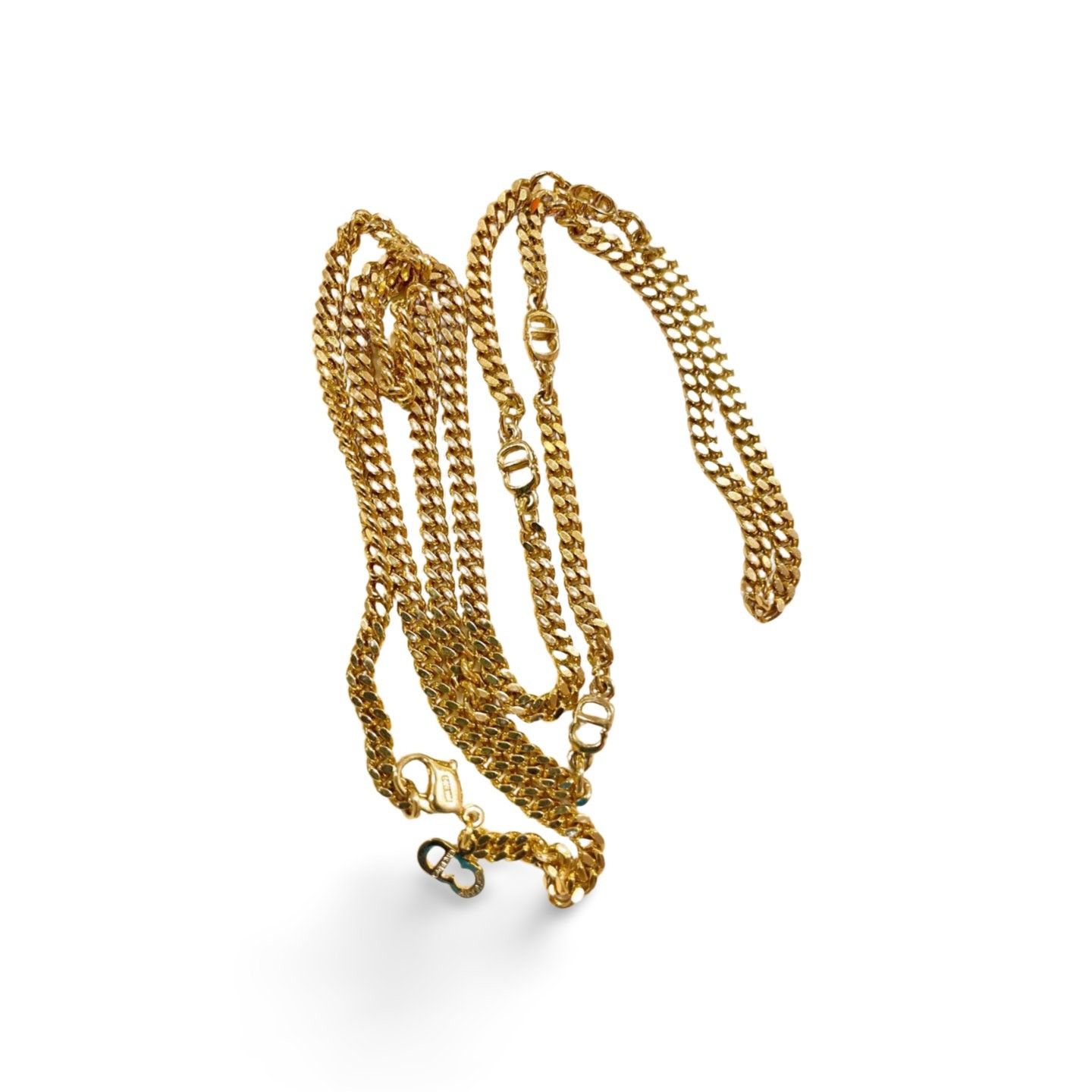 Dior MINT. Vintage Christian Dior golden chain necklace with CD Size ONE SIZE - 2 Thumbnail