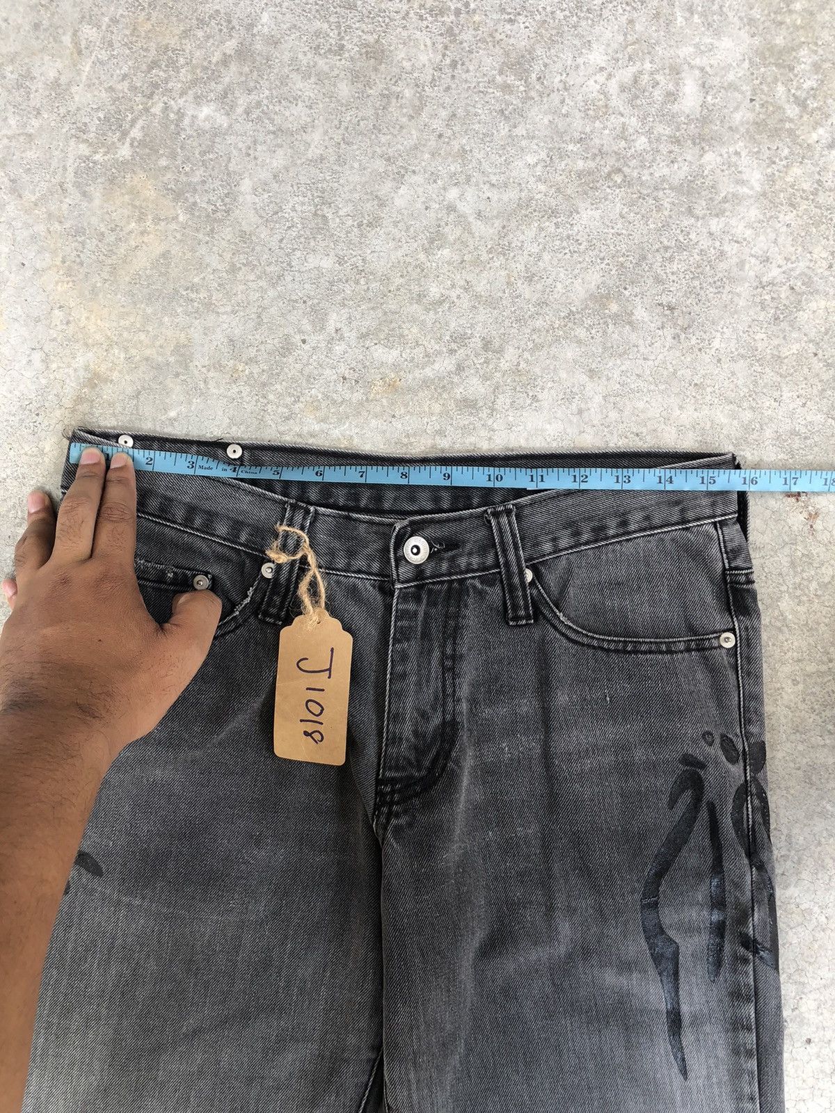 semanticdesign Japanese Semantic Design Flared Jeans Distressed Jeans Size US 31 - 22 Thumbnail