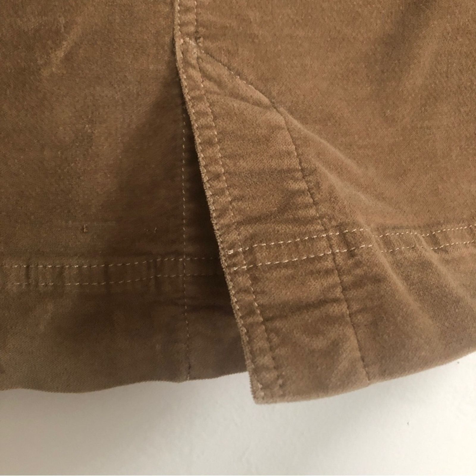 Athleta Athleta Brown Corduroy Soft Velour Long Line Mini Skirt Size 27" / US 4 / IT 40 - 7 Thumbnail