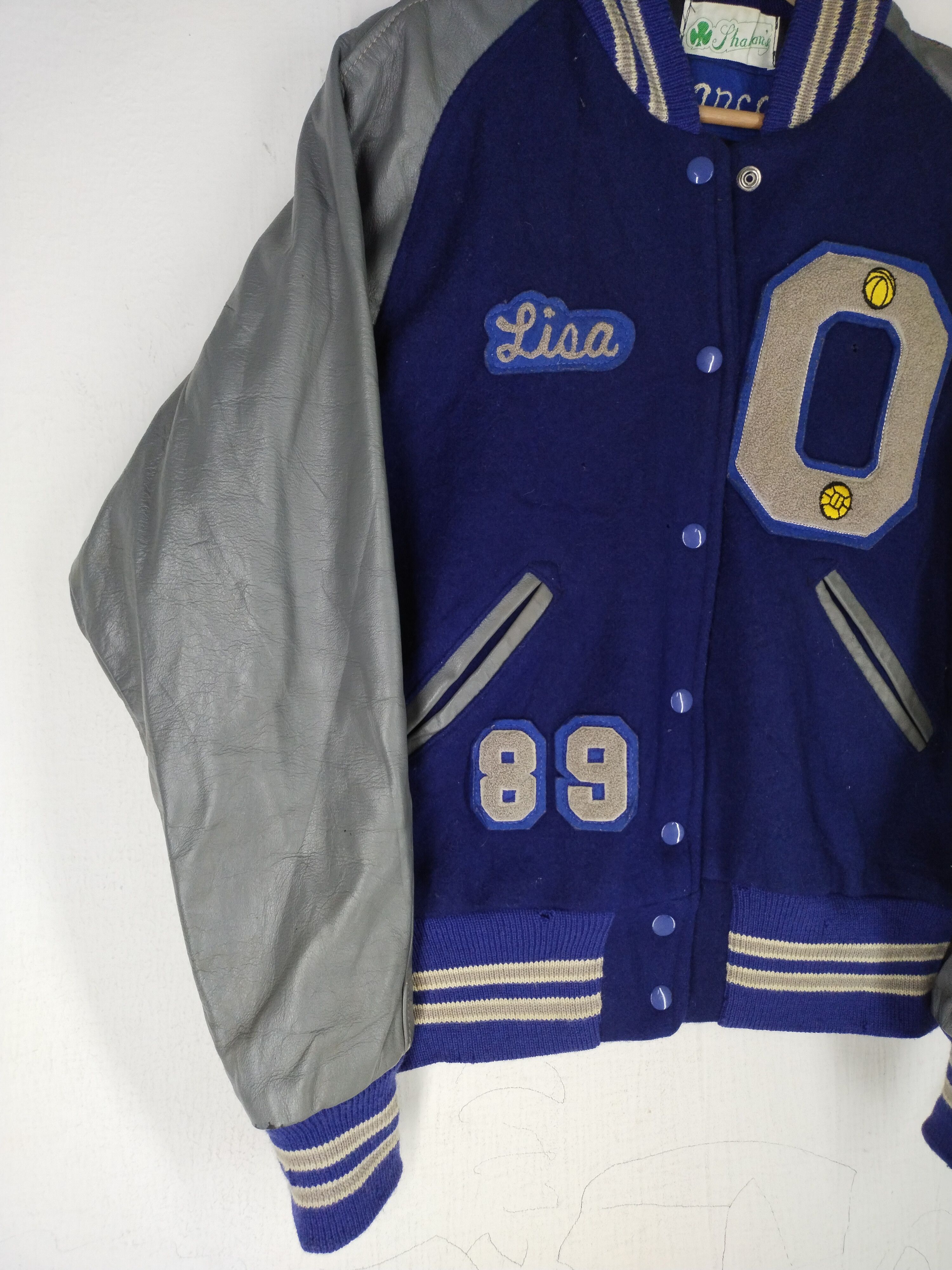 Vintage Vintage Lisa Olympik Trojen Varsity Leather Wool Jacket Size US M / EU 48-50 / 2 - 2 Thumbnail