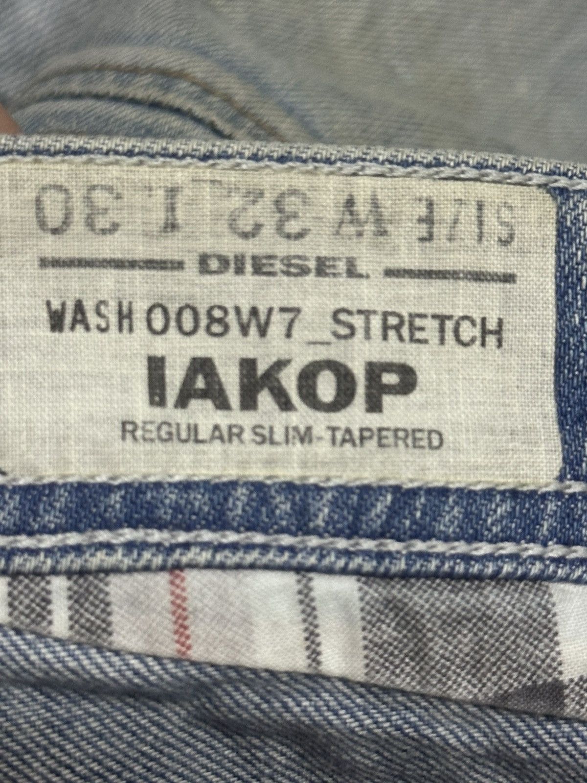 Diesel Diesel Vintage Jeans With Regular Slim Loose and Faded Wash Size US 33 - 12 Thumbnail